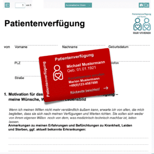 Patientenverfügung Vordruck PDF kostenlos